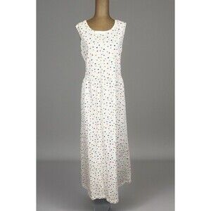 Vtg 90s CMI White Floral Tradwife House Dress 100% Cotton Women’s XL Made In USA